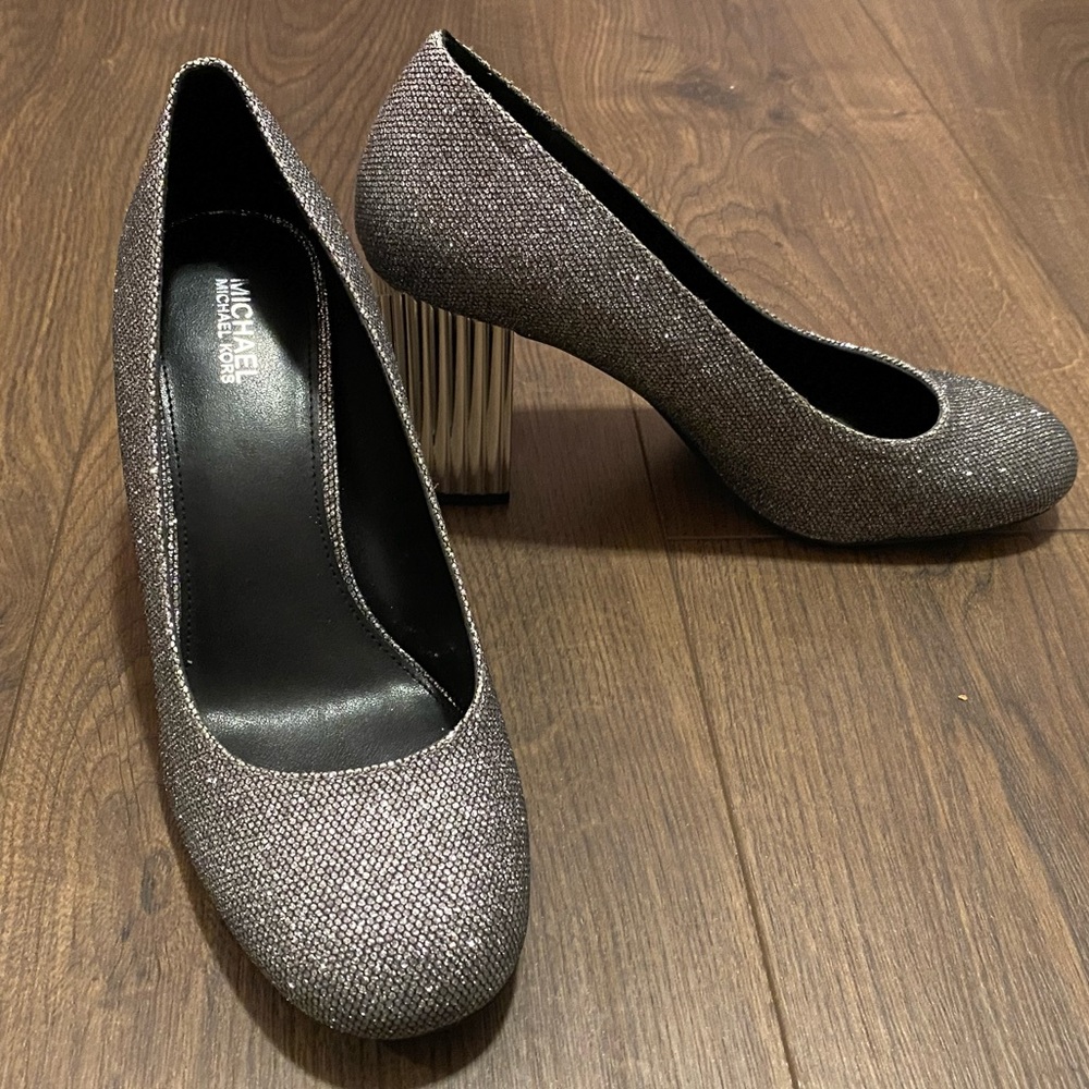 NWT Michael Kors Silver Women's Heels